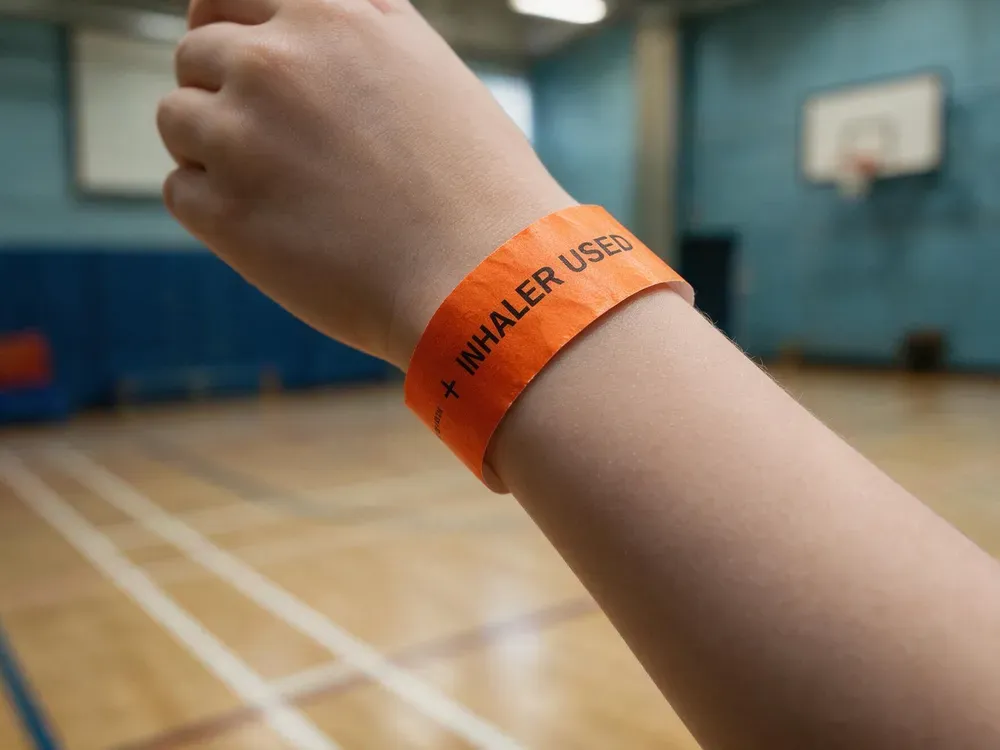 "Inhaler Used Today" Wristbands