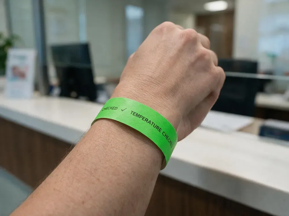 Temperature Checked Wristbands